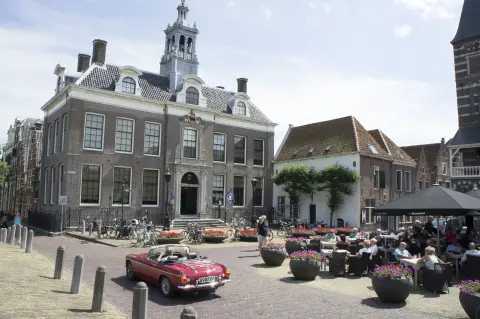 Centre historique et h&ocirc;tel de ville d'Edam