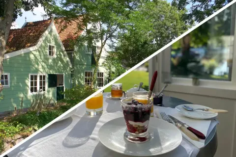 Maison en bois et petit-d&eacute;jeuner &agrave; Broek in Waterland